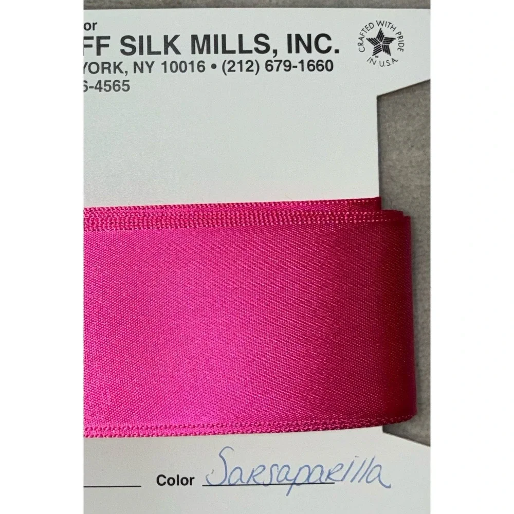 Lawrence Schiff Silk Mills Ribbon Pink Sarsaparilla 1.5